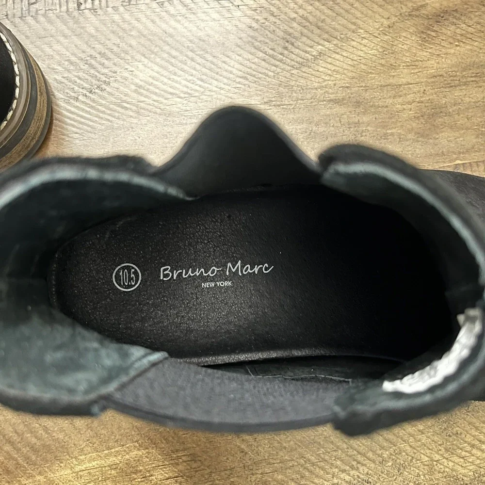 Bruno Marc Men's Chelsea Chukka Boots Slip‎ On Suede Leather Boots Size 10.5